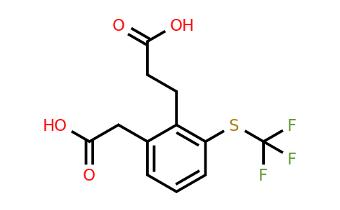 1805816-72-1 | 2-(2-Carboxyethyl)-3-(trifluoromethylthio)phenylacetic acid