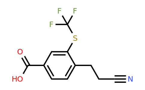 1805816-76-5 | 4-(2-Cyanoethyl)-3-(trifluoromethylthio)benzoic acid