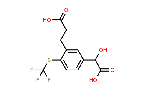 1805821-67-3 | 3-(2-Carboxyethyl)-4-(trifluoromethylthio)mandelic acid