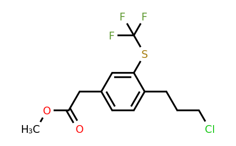 1805822-78-9 | Methyl 4-(3-chloropropyl)-3-(trifluoromethylthio)phenylacetate