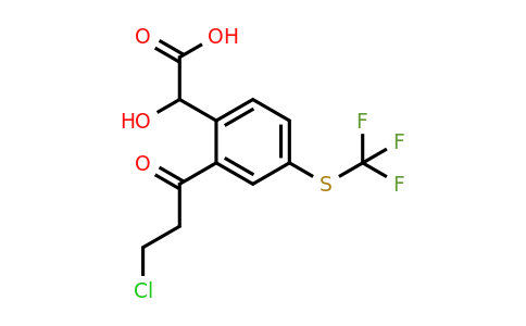 1805822-89-2 | 2-(3-Chloropropanoyl)-4-(trifluoromethylthio)mandelic acid
