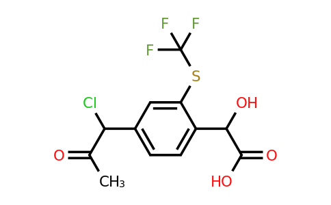 1805822-96-1 | 4-(1-Chloro-2-oxopropyl)-2-(trifluoromethylthio)mandelic acid