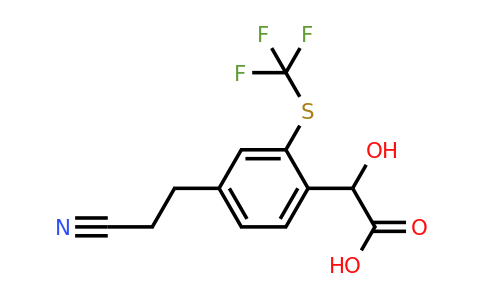 1805824-18-3 | 4-(2-Cyanoethyl)-2-(trifluoromethylthio)mandelic acid