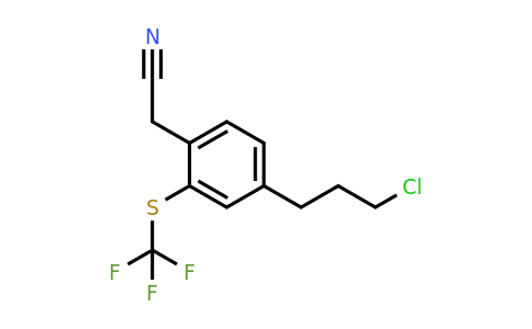 1805824-19-4 | 4-(3-Chloropropyl)-2-(trifluoromethylthio)phenylacetonitrile