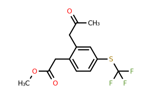 1805824-20-7 | Methyl 2-(2-oxopropyl)-4-(trifluoromethylthio)phenylacetate