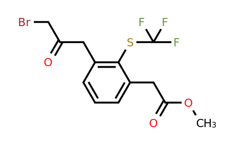 1805824-33-2 | Methyl 3-(3-bromo-2-oxopropyl)-2-(trifluoromethylthio)phenylacetate