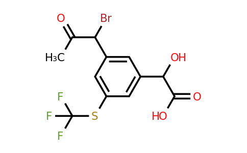 1805832-02-3 | 3-(1-Bromo-2-oxopropyl)-5-(trifluoromethylthio)mandelic acid