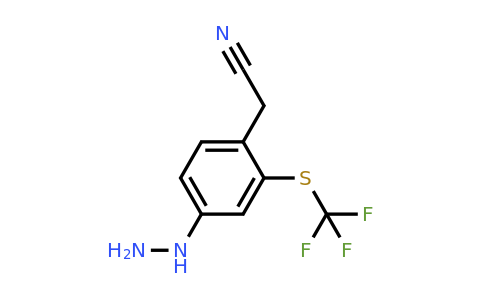 1805832-25-0 | 4-Hydrazinyl-2-(trifluoromethylthio)phenylacetonitrile