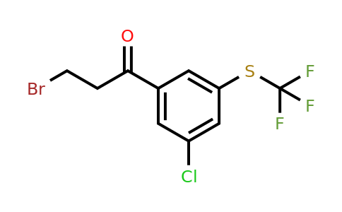 1805838-56-5 | 3-Bromo-1-(3-chloro-5-(trifluoromethylthio)phenyl)propan-1-one
