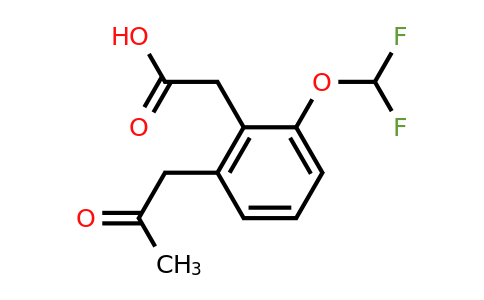 1805839-33-1 | 2-(Difluoromethoxy)-6-(2-oxopropyl)phenylacetic acid