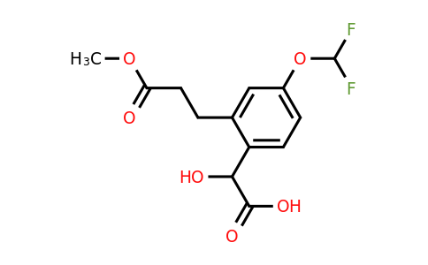 1805839-45-5 | 4-(Difluoromethoxy)-2-(3-methoxy-3-oxopropyl)mandelic acid