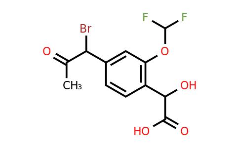 1805839-52-4 | 4-(1-Bromo-2-oxopropyl)-2-(difluoromethoxy)mandelic acid
