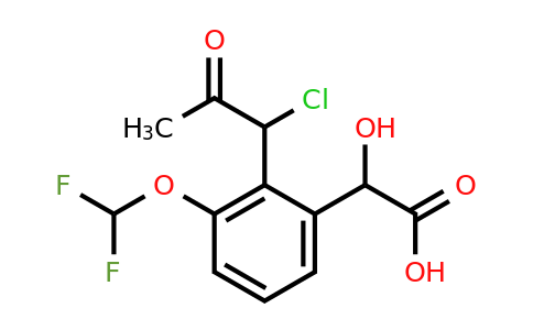1805839-55-7 | 2-(1-Chloro-2-oxopropyl)-3-(difluoromethoxy)mandelic acid