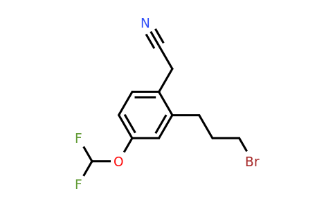 1805839-72-8 | 2-(3-Bromopropyl)-4-(difluoromethoxy)phenylacetonitrile