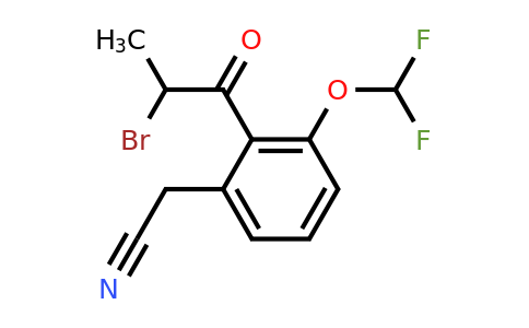 1805839-76-2 | 2-(2-Bromopropanoyl)-3-(difluoromethoxy)phenylacetonitrile