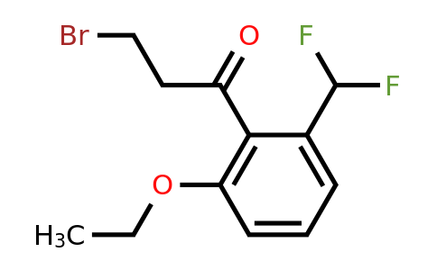 1805840-41-8 | 3-Bromo-1-(2-(difluoromethyl)-6-ethoxyphenyl)propan-1-one