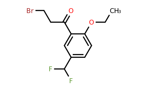 1805840-44-1 | 3-Bromo-1-(5-(difluoromethyl)-2-ethoxyphenyl)propan-1-one