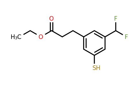 1805840-97-4 | Ethyl 3-(difluoromethyl)-5-mercaptophenylpropanoate