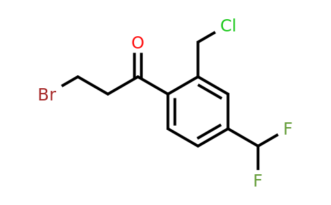 1805841-04-6 | 3-Bromo-1-(2-(chloromethyl)-4-(difluoromethyl)phenyl)propan-1-one