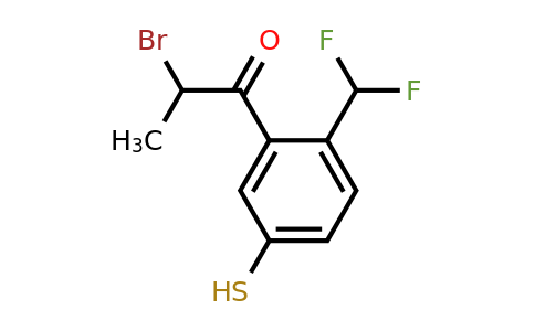 1805841-11-5 | 2-Bromo-1-(2-(difluoromethyl)-5-mercaptophenyl)propan-1-one