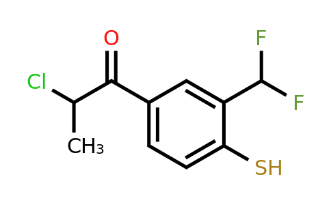 1805841-17-1 | 2-Chloro-1-(3-(difluoromethyl)-4-mercaptophenyl)propan-1-one