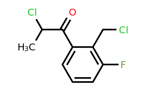1805841-55-7 | 2-Chloro-1-(2-(chloromethyl)-3-fluorophenyl)propan-1-one