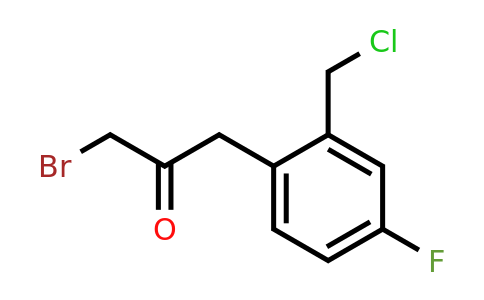 1805841-57-9 | 1-Bromo-3-(2-(chloromethyl)-4-fluorophenyl)propan-2-one