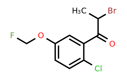 1805841-89-7 | 2-Bromo-1-(2-chloro-5-(fluoromethoxy)phenyl)propan-1-one