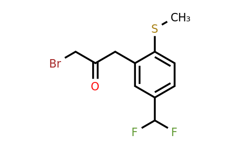 1805842-24-3 | 3-Bromo-1-(5-(difluoromethyl)-2-(methylthio)phenyl)propan-2-one