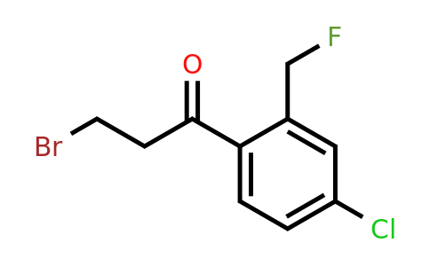 1805842-50-5 | 3-Bromo-1-(4-chloro-2-(fluoromethyl)phenyl)propan-1-one