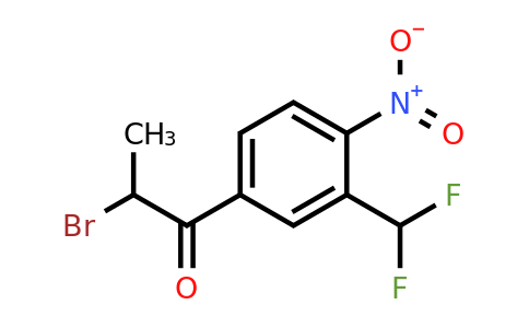 1805842-87-8 | 2-Bromo-1-(3-(difluoromethyl)-4-nitrophenyl)propan-1-one