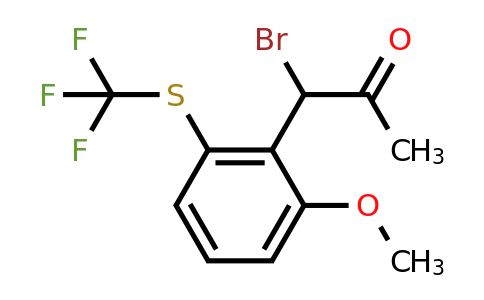 1805842-99-2 | 2-(1-Bromo-2-oxopropyl)-3-(trifluoromethylthio)anisole
