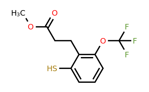 1805843-14-4 | Methyl 3-(2-mercapto-6-(trifluoromethoxy)phenyl)propanoate