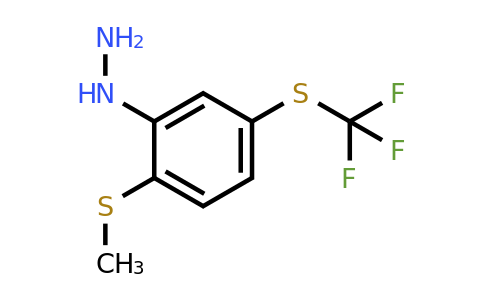 1805843-20-2 | 1-(2-(Methylthio)-5-(trifluoromethylthio)phenyl)hydrazine
