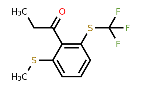 1805843-40-6 | 1-(2-(Methylthio)-6-(trifluoromethylthio)phenyl)propan-1-one