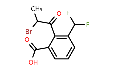 2-(2-Bromopropanoyl)-3-(difluoromethyl)benzoic acid