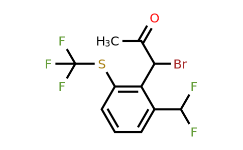 1805844-27-2 | 1-Bromo-1-(2-(difluoromethyl)-6-(trifluoromethylthio)phenyl)propan-2-one