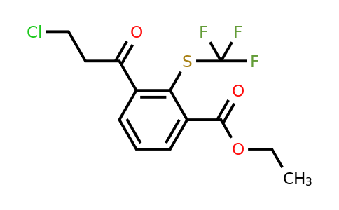 1805844-85-2 | Ethyl 3-(3-chloropropanoyl)-2-(trifluoromethylthio)benzoate