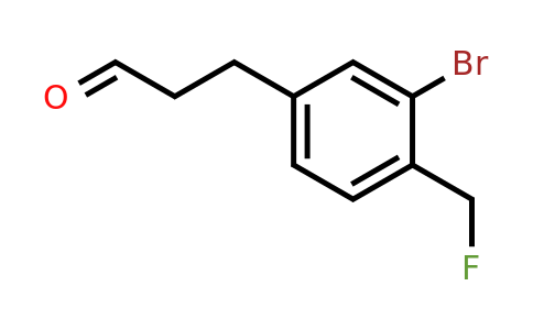 1805844-92-1 | 3-(3-Bromo-4-(fluoromethyl)phenyl)propanal