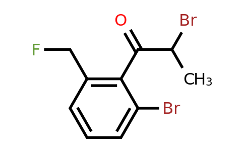 1805844-99-8 | 2-Bromo-1-(2-bromo-6-(fluoromethyl)phenyl)propan-1-one