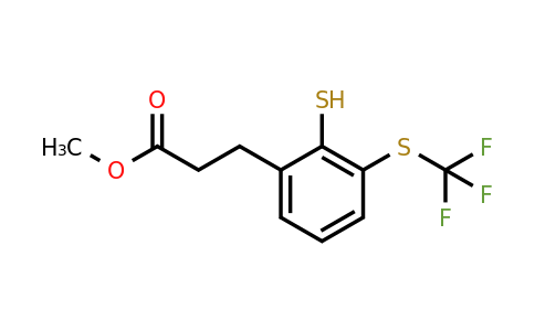 1805845-08-2 | Methyl 3-(2-mercapto-3-(trifluoromethylthio)phenyl)propanoate