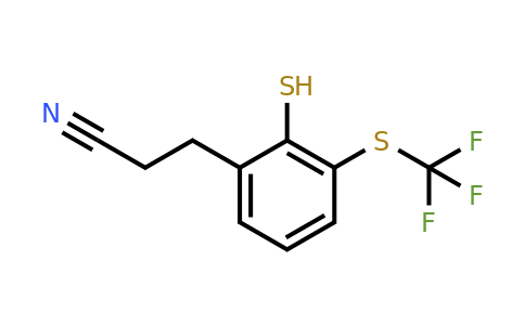 1805845-14-0 | 3-(2-Mercapto-3-(trifluoromethylthio)phenyl)propanenitrile