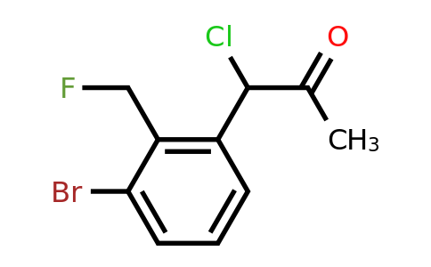 1805845-16-2 | 1-(3-Bromo-2-(fluoromethyl)phenyl)-1-chloropropan-2-one