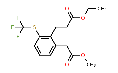 1805845-37-7 | Methyl 2-(3-ethoxy-3-oxopropyl)-3-(trifluoromethylthio)phenylacetate