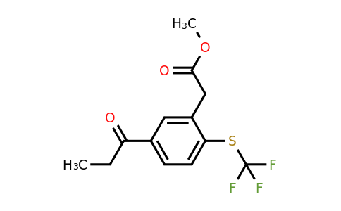 1805845-59-3 | Methyl 5-propionyl-2-(trifluoromethylthio)phenylacetate