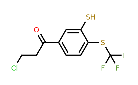 1805845-63-9 | 5-(3-Chloropropanoyl)-2-(trifluoromethylthio)thiophenol