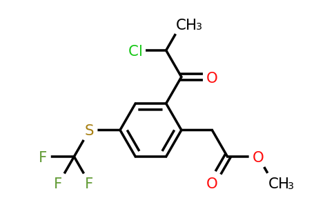 1805845-75-3 | Methyl 2-(2-chloropropanoyl)-4-(trifluoromethylthio)phenylacetate