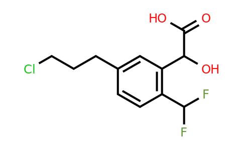 1805845-79-7 | 5-(3-Chloropropyl)-2-(difluoromethyl)mandelic acid