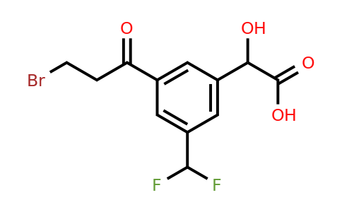 1805845-91-3 | 3-(3-Bromopropanoyl)-5-(difluoromethyl)mandelic acid