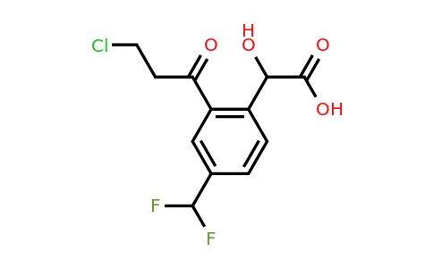 1805845-97-9 | 2-(3-Chloropropanoyl)-4-(difluoromethyl)mandelic acid